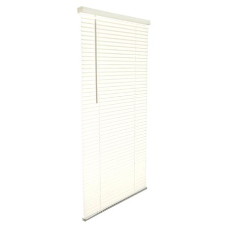 LIVING ACCENTS Vinyl 1 in. Cordless Mini-Blinds; 23 x 42 in. - Alabaster 5005774